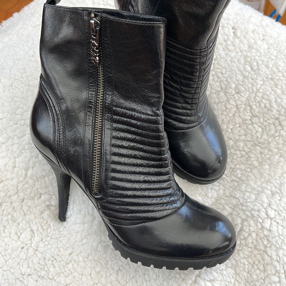Miss Sixty black heeled boots sz EU 38 (US 7.5)